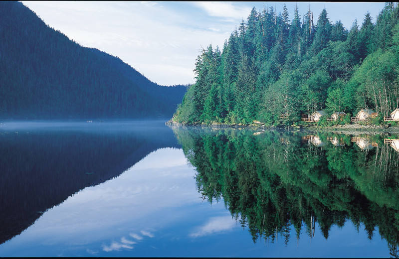 Lake view at Clayoquot Wilderness Resort.