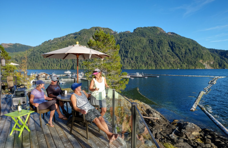 Patio at Nootka Marine Adventures.