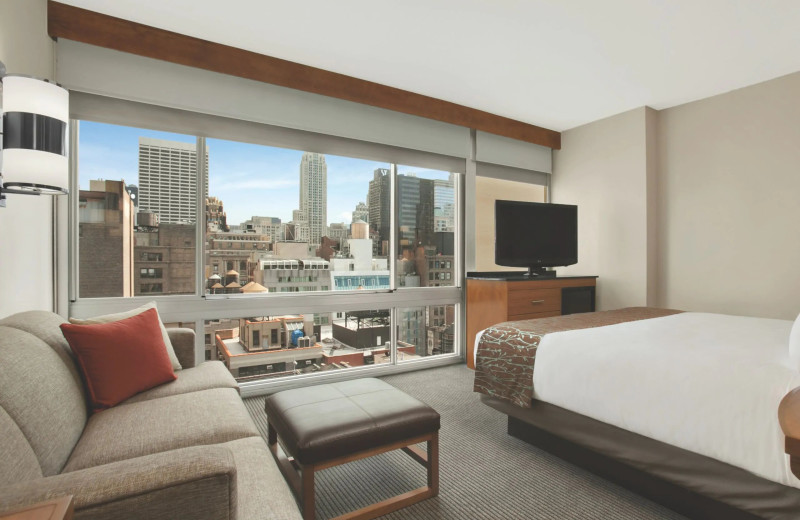 Guest room at Hyatt Place New York Midtown South.