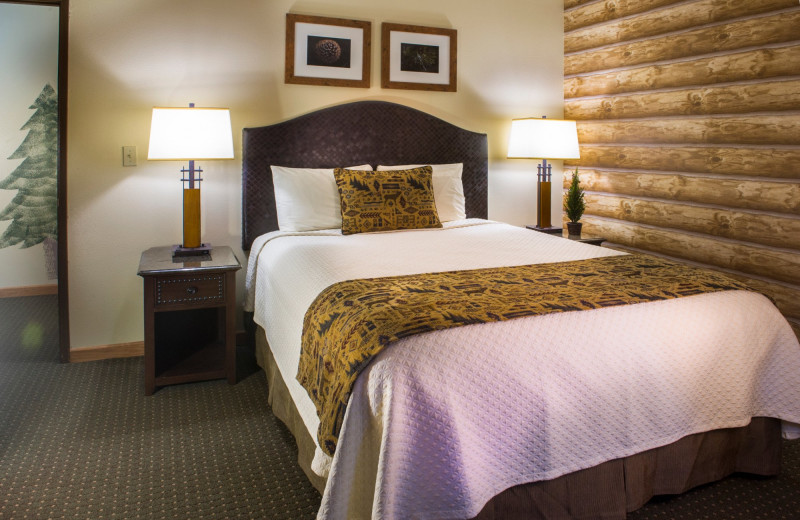 Guest bedroom at Stoneridge Resort.