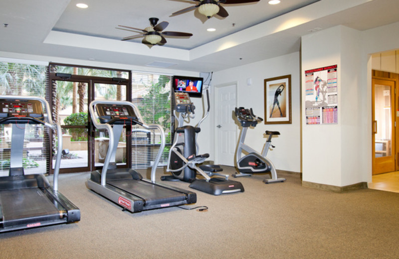 Fitness room at Lake Eve Resort.