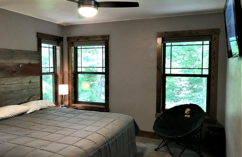 Rental bedroom at Spring Brook Vacation Home Rentals.