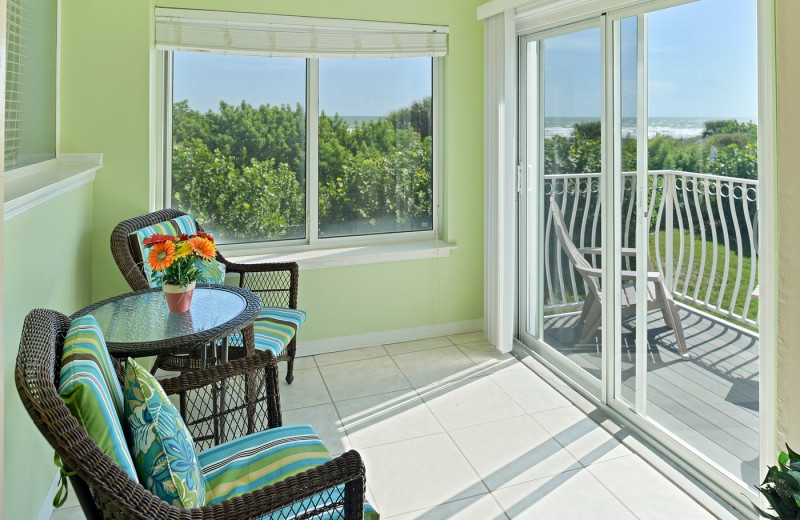 Guest balcony at Royal Mansions Resort.