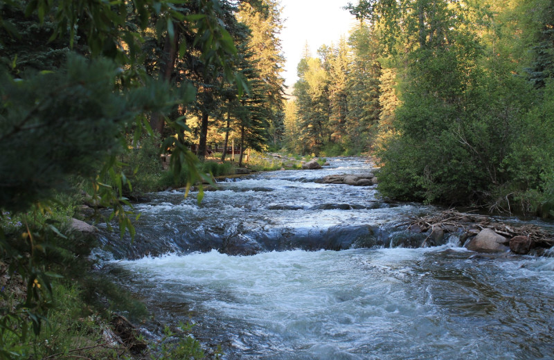 River at O-Bar-O Cabins.