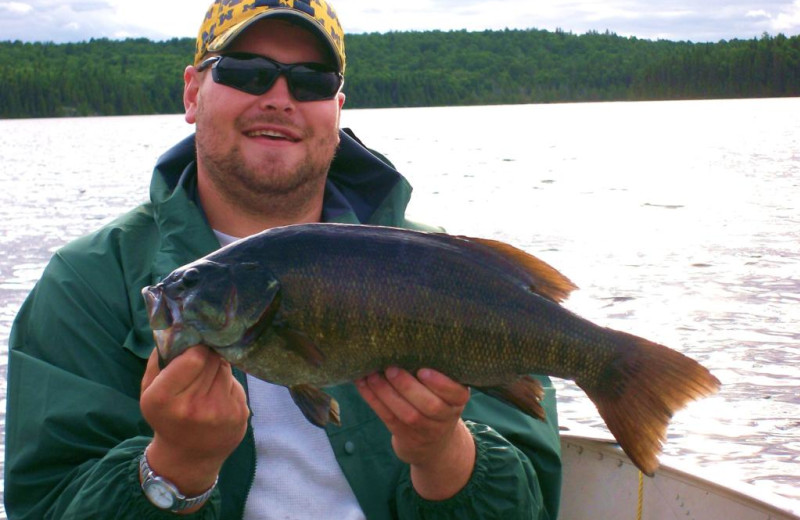 Fishing at Bay Wolf Camp.