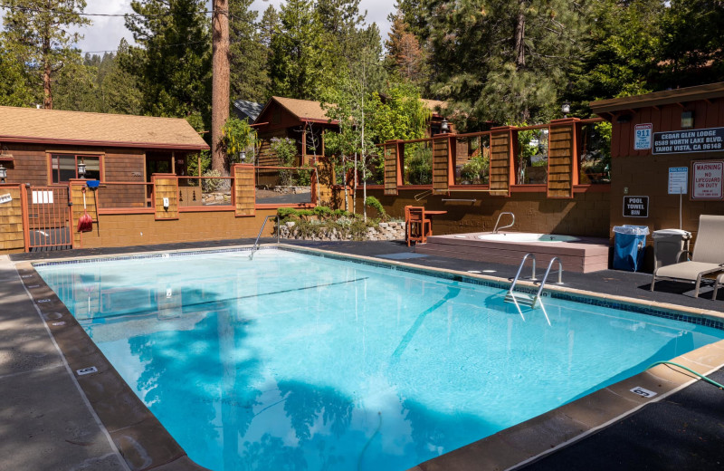 Outdoor pool at Cedar Glen Lodge.