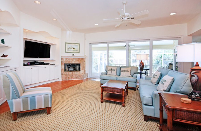 Rental living room at VIP Vacation Rentals LLC.