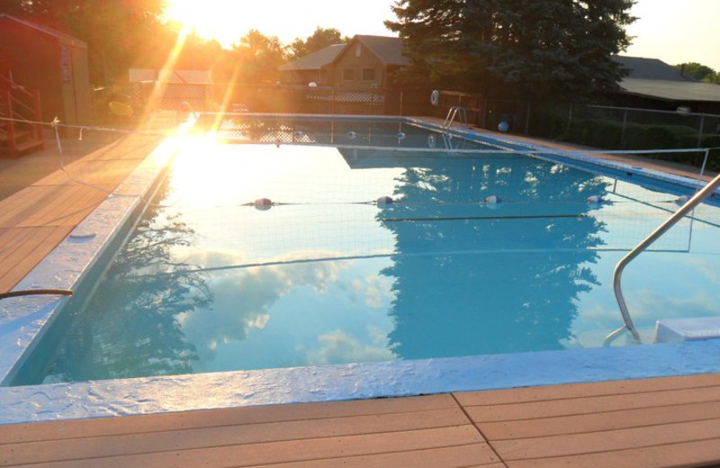 Pool view at Acra Manor Resort.