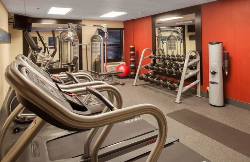 Fitness room at Hampton Inn St. Joseph.