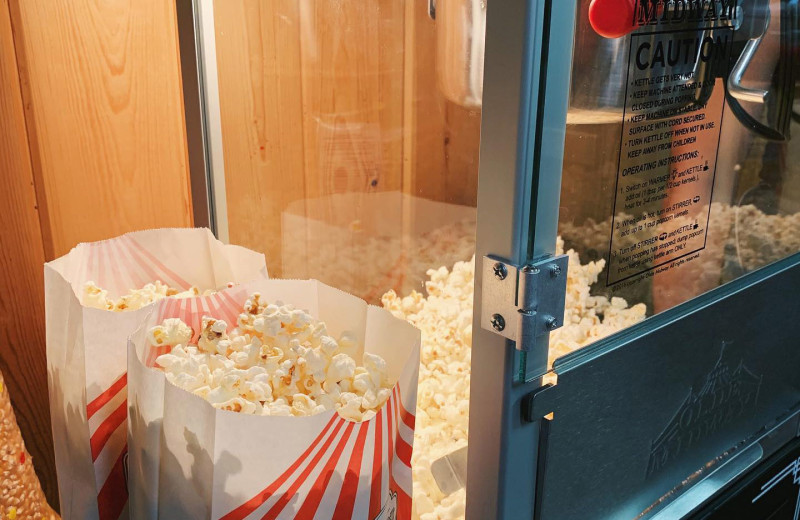 Popcorn machine at Shady Grove Resort.