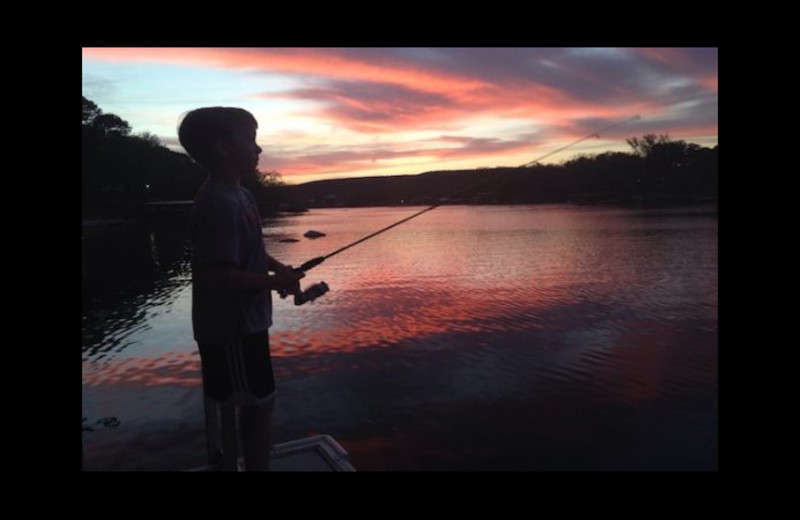 Fishing at Cool Water Cabin Rental - Lake LBJ.