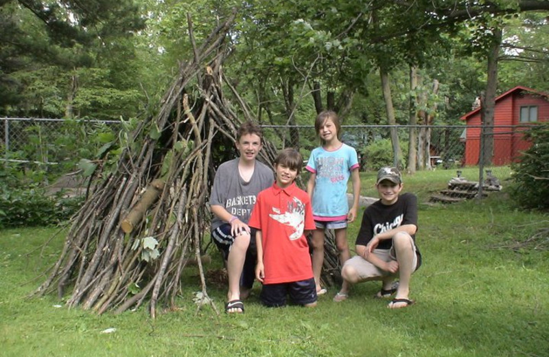 Outdoor skills learned at Birchcliff Resort.