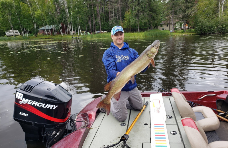 Fishing at Birch Island Resort.