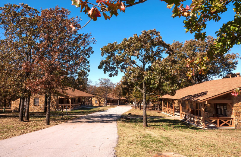 Exterior view of POSTOAK Lodge & Retreat.