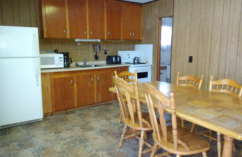 Cabin kitchen at Sandy Lane Resort.