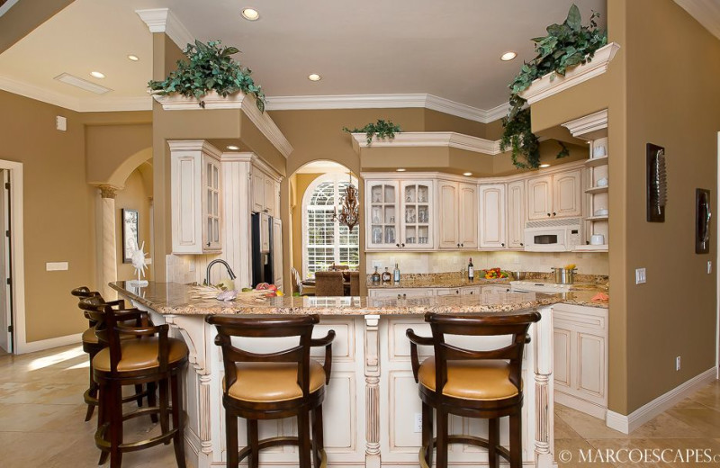 Rental kitchen at Marco Escapes.