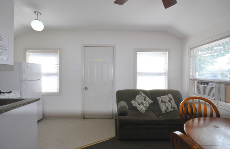 Cottage interior at Hall's Cottages.