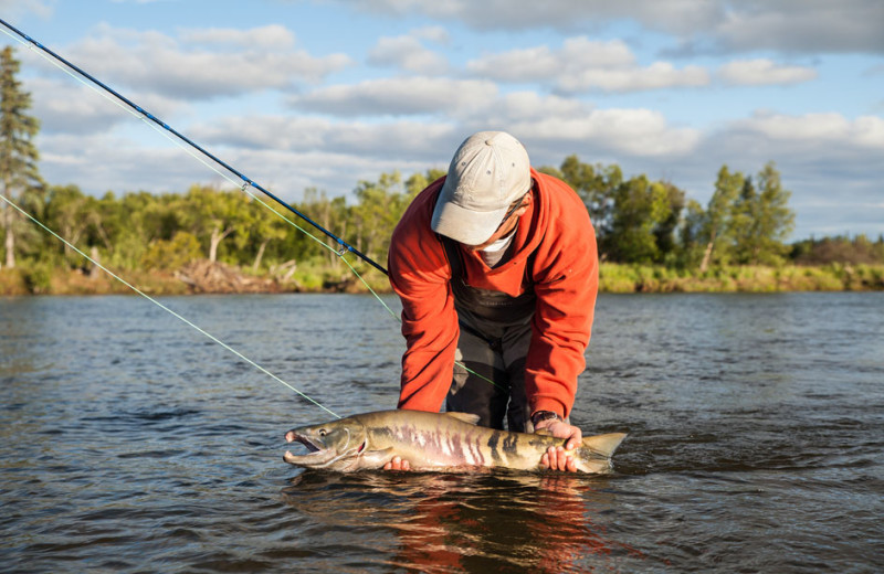 Fishing at Alagnak Lodge.