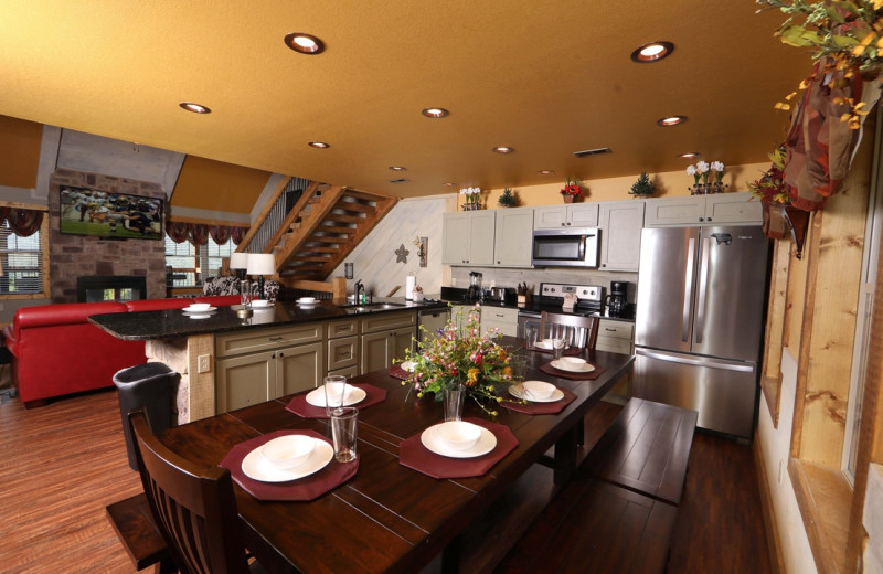 Rental kitchen at Eden Crest Vacation Rentals, Inc.