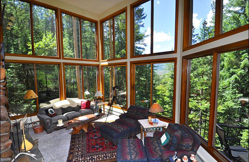 Rental living room at Vail Rentals by Owner.