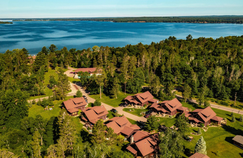 Arial view of Boyd Lodge.