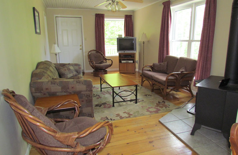 Guest living room at Pine Vista Resort.