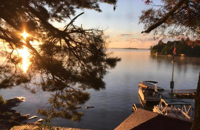 Lake view at Arrowhead Lodge & Resort.