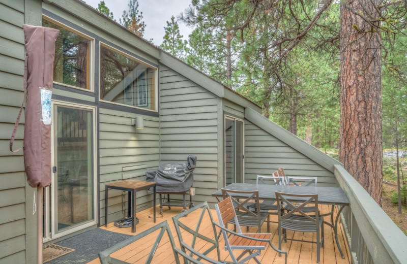 Rental deck at Black Butte Ranch.