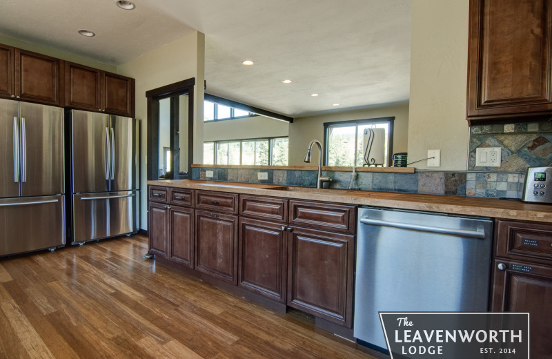 Kitchen at The Leavenworth Lodge.