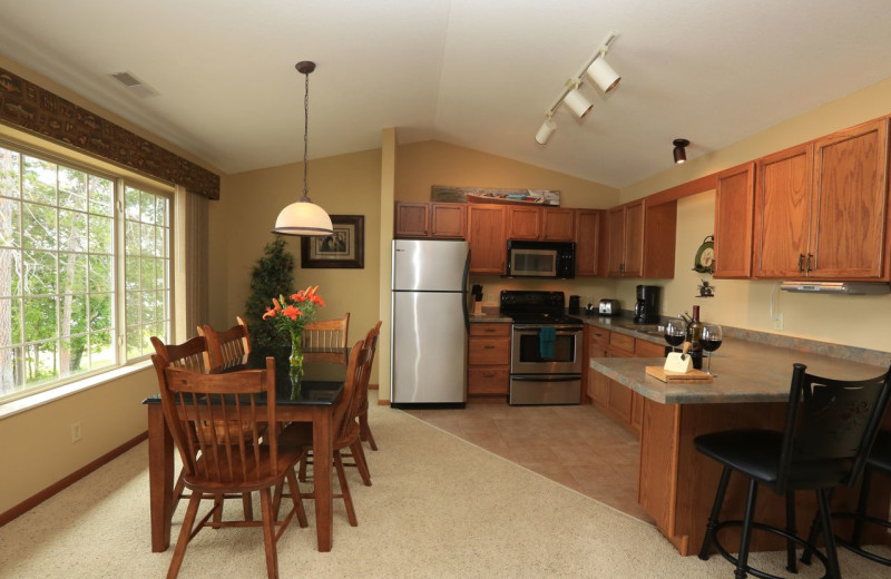 Guest kitchen at Wild Eagle Lodge.