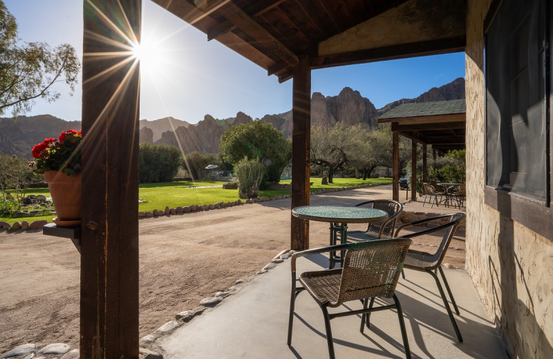 Exterior view of Saguaro Lake Guest Ranch.