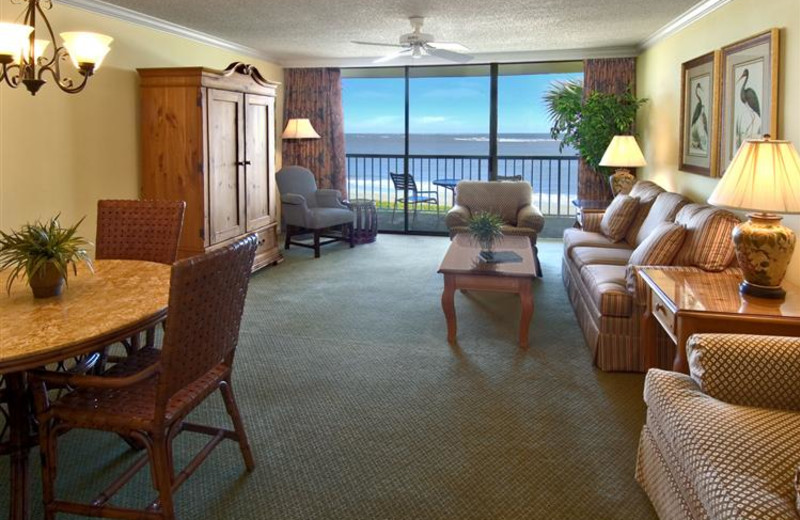 Suite interior at The King and Prince Beach Resort.