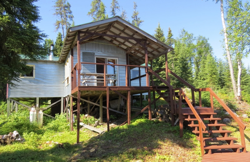 Cabin exterior at Clark's Resorts & Outposts.