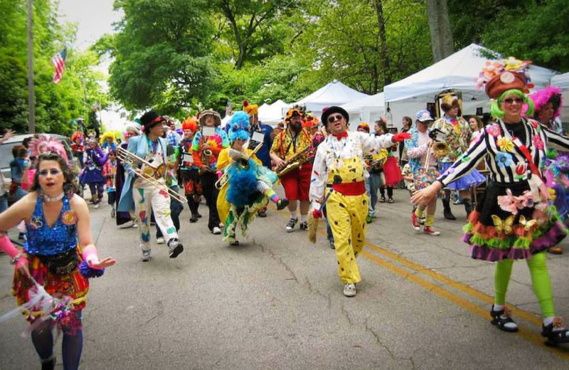 4th of July parade near Black Bear Cabin Rentals.