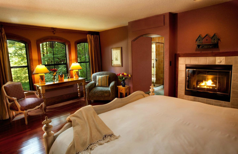 Guest room at Applewood Inn, Restaurant and Spa.