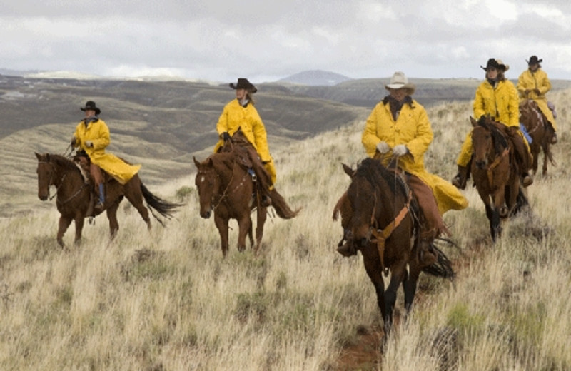 Trail riding at The Hideout Lodge & Guest Ranch.