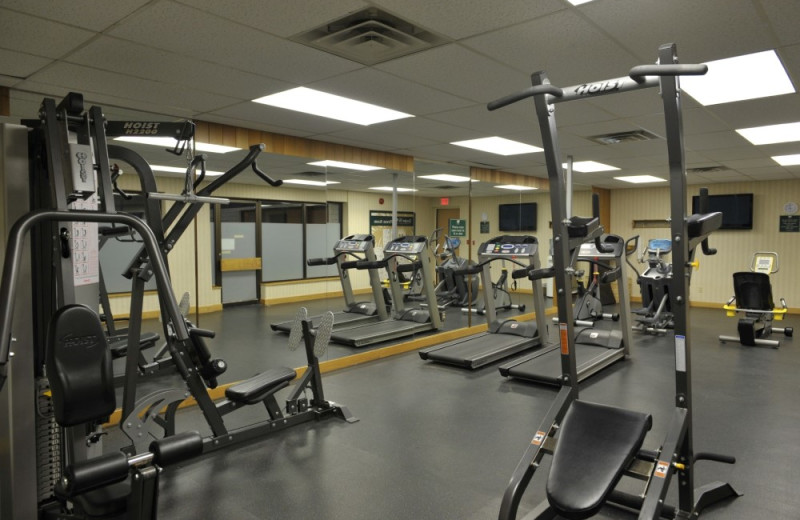 Fitness center at Douglas Fir Resort & Chalets.