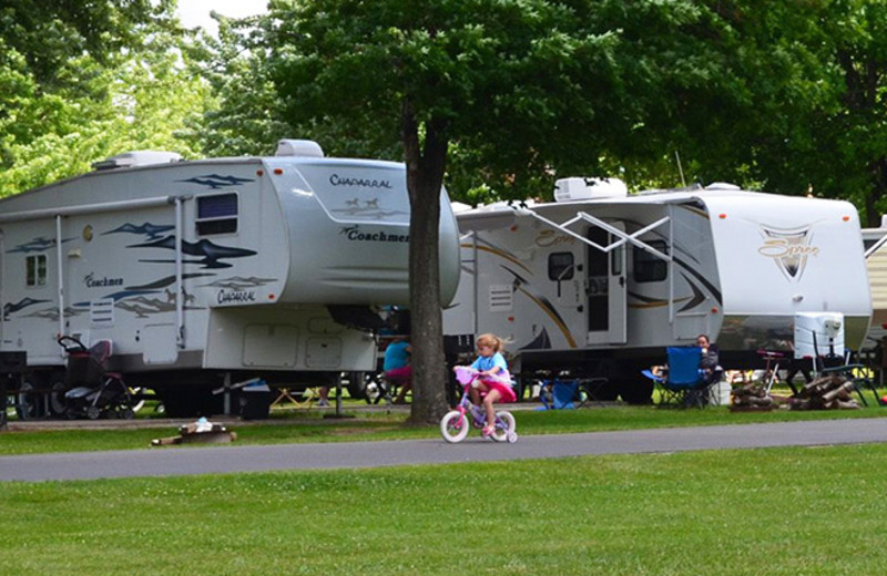RV camp at Yogi Bear's Jellystone Park Gardiner.