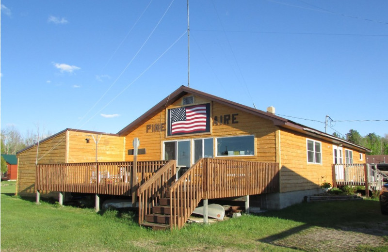 Exterior view of Pine Aire Resort.