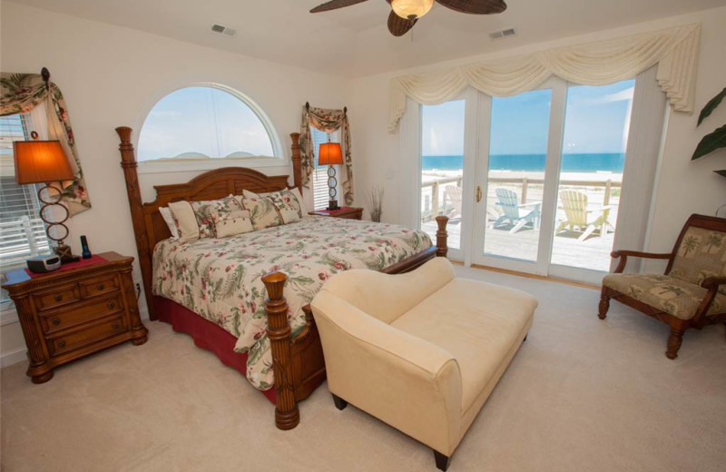 Rental bedroom at Sandbridge Realty.