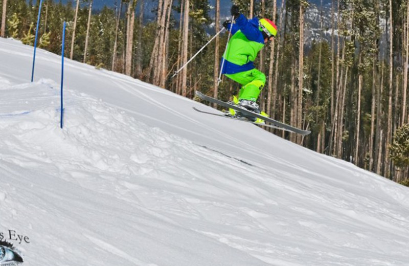 Blacktrail Mountain skiing at Ninepipes Lodge.