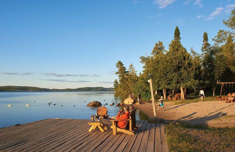 Beach at Gunflint Lodge.