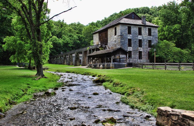 Spring Mill State Park near Elk Ridge Ranch.