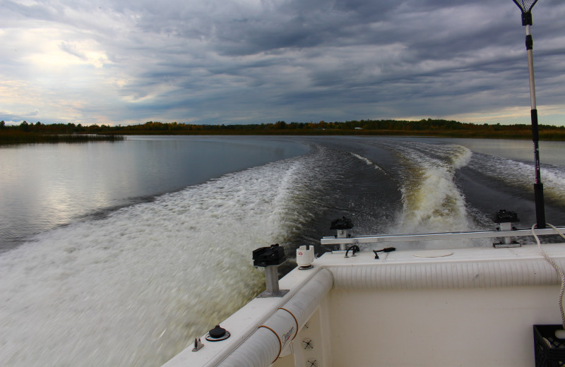 Boating at Cyrus Resort.