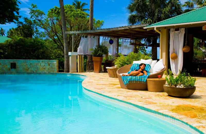 Outdoor pool at Villa Montana Beach Resort.