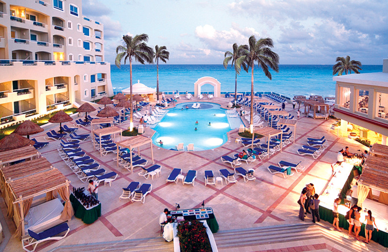 Outdoor pool at Gran Luxury Cancun.