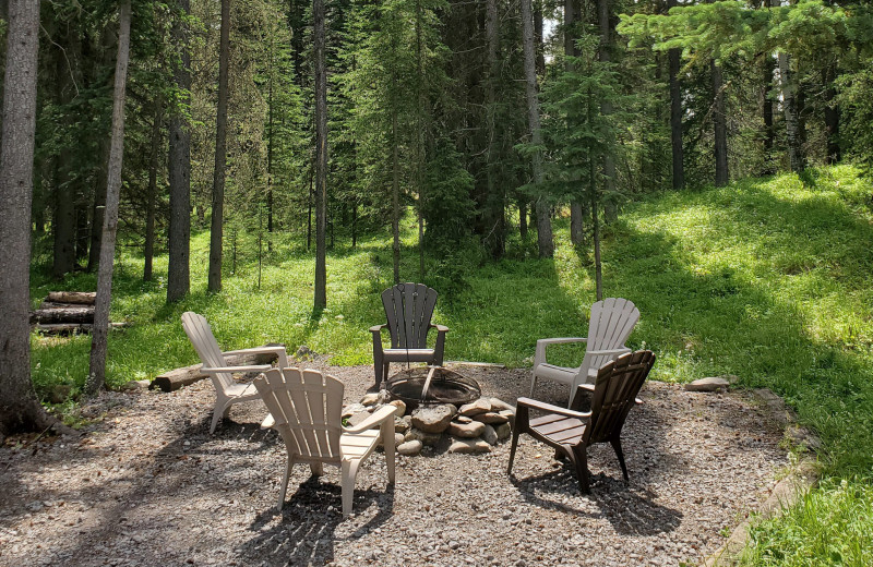 Cottage patio at Expanse Cottages.