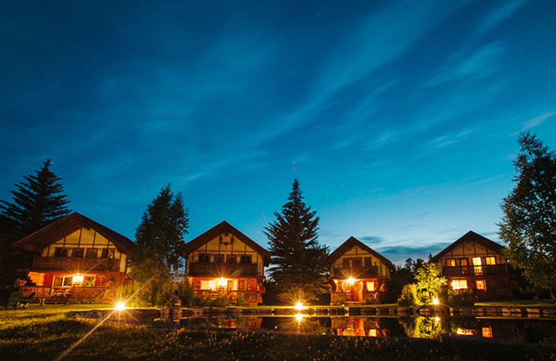 Cabin exterior at Great Northern Resort.