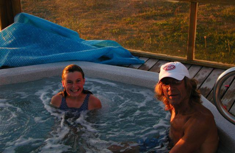 Hot tub at Smuggler's Villa Resort.