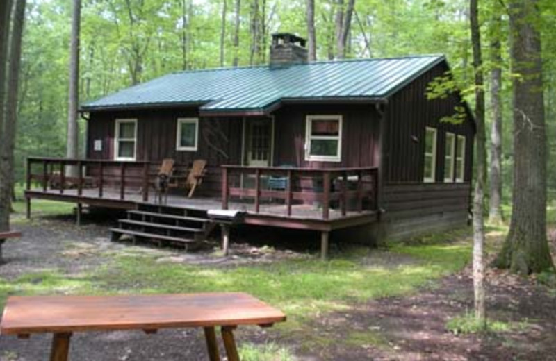 Cabin exterior at Stonecrest Cabins.